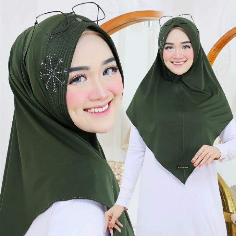 jilbab payet series bahan Jersey simple/Jilbab serut jersey premium tebal/jilbab hitam instan premiu