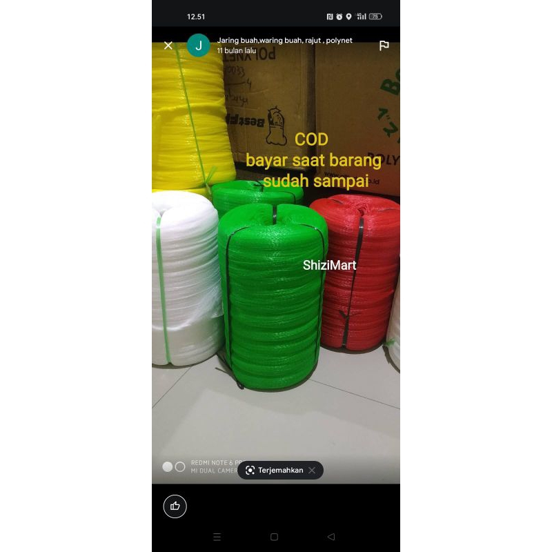 Murah jaring buah polynet best fresh  ± 1000 rajut  jaring bola rajut waring buah