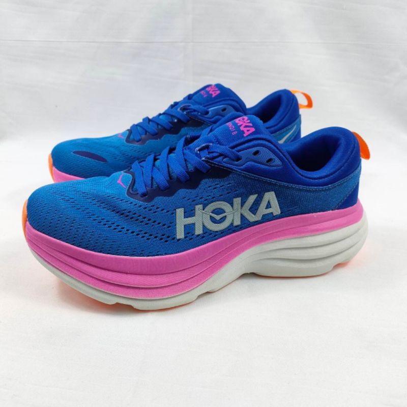 HOKA BONDI 8 BLUE PINK