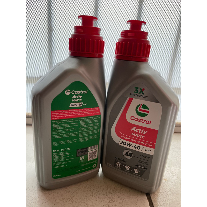 OLI CASTROL ACTIV MATIC 20W-40W 800ML 100% ORIGINAL