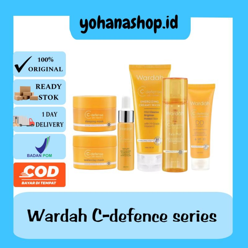 WARDAH C-DEFENCE SERIES FACE WASH | SERUM | DD CREAM