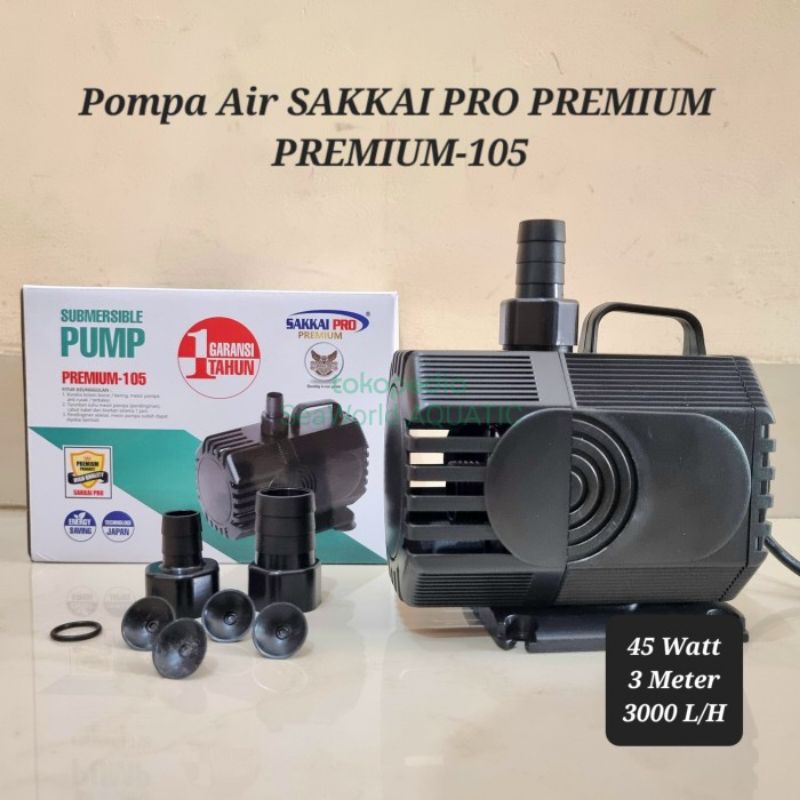 pompa air kolam hidroponik SAKKAI PRO PREMIUM-105