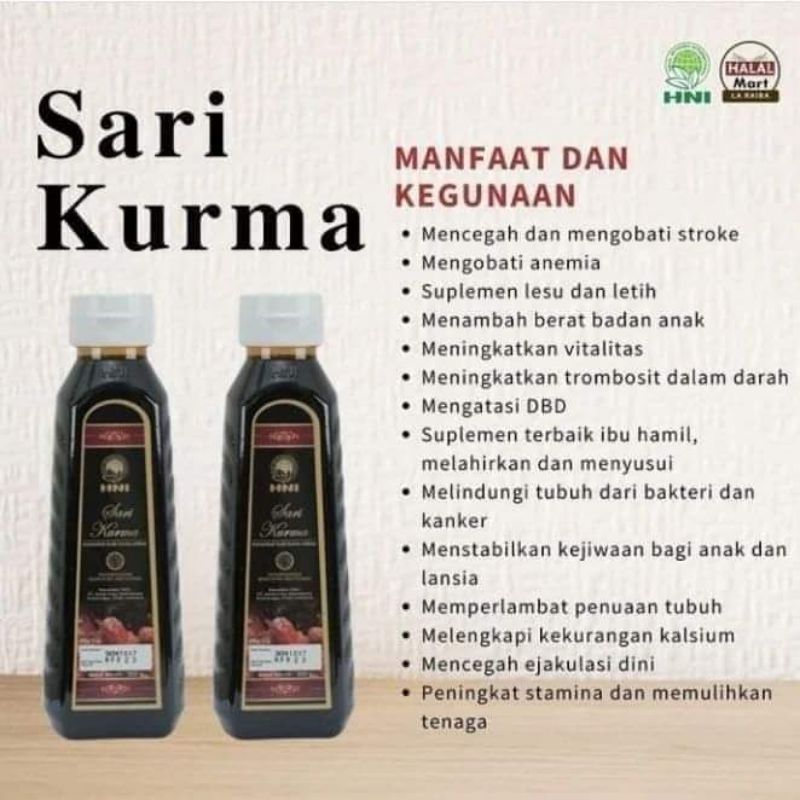 SARI KURMA HNI ORI BPOM