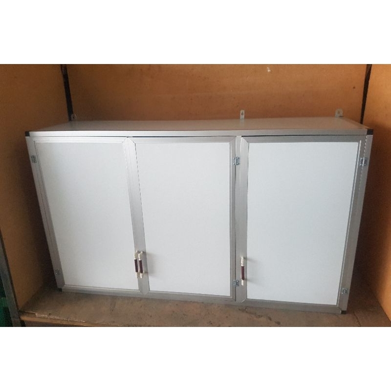rak lemari gantung kitchen set atas aluminium 3 pintu ACP