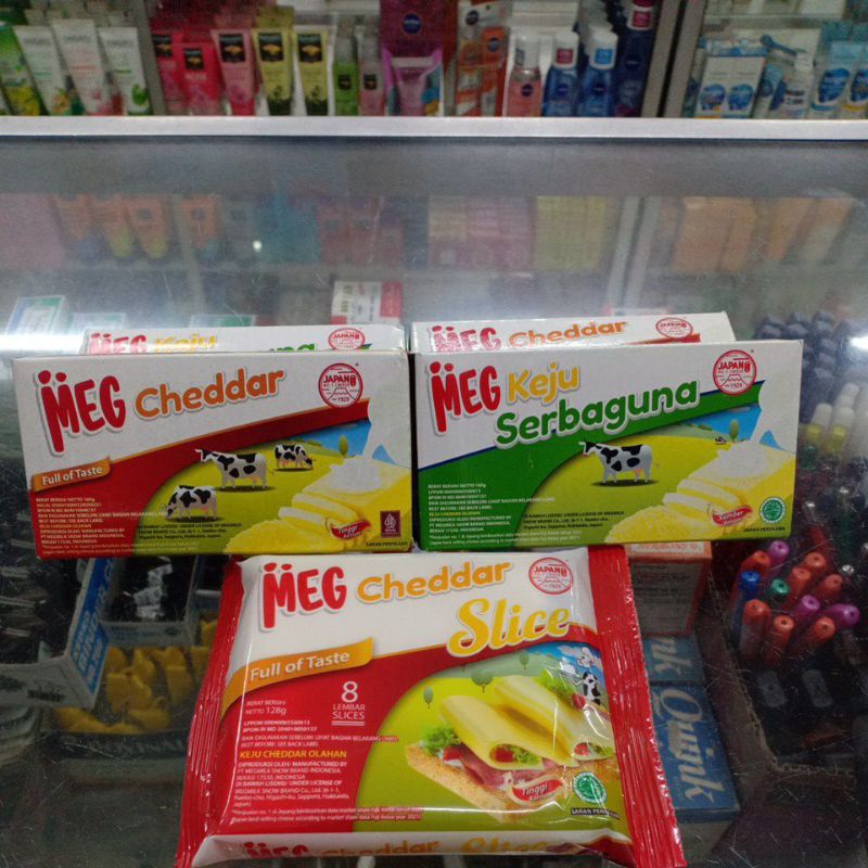 

Meg Cheddar Keju Serbaguna Slice