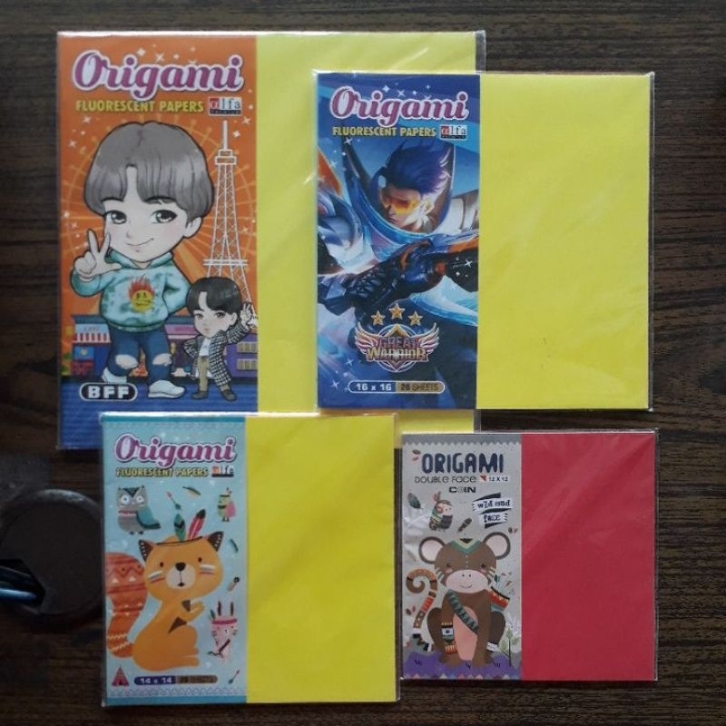 

KERTAS LIPAT ORIGAMI : RANDOM WARNA & UKURAN