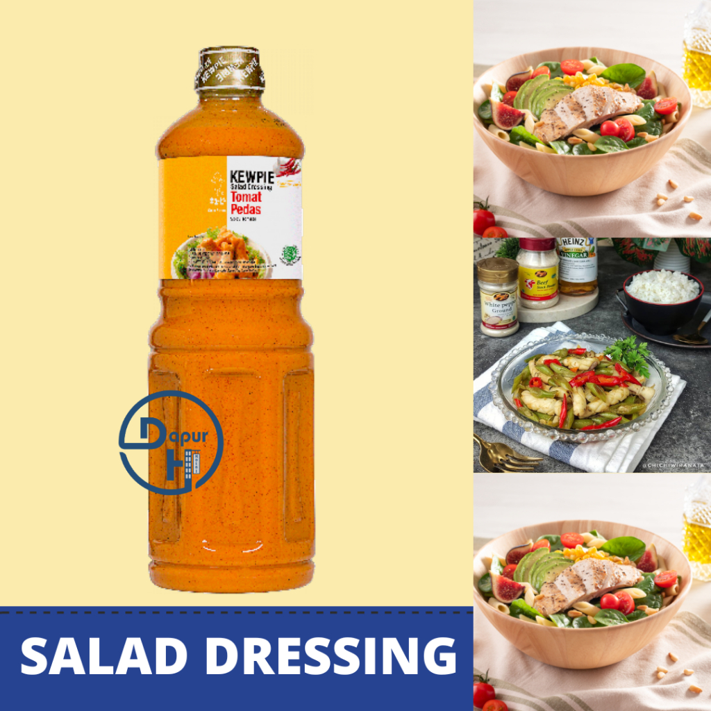 

KEWPIE Salad Dressing Spicy Tomato 1 liter │ Saus Salad Tomat Pedas--