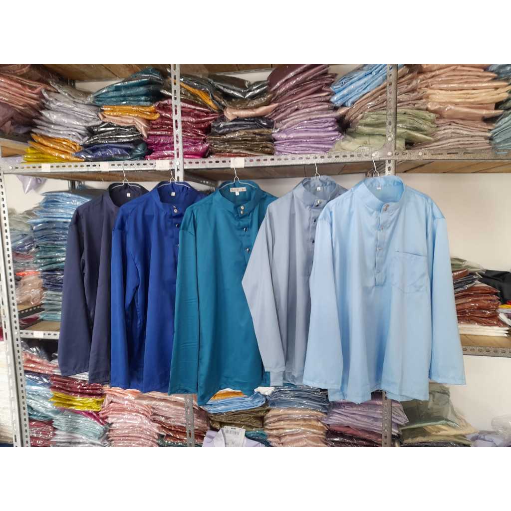 TERBARU 1 Stell baju melayu teluk belanga pria TREND WARNA 2024