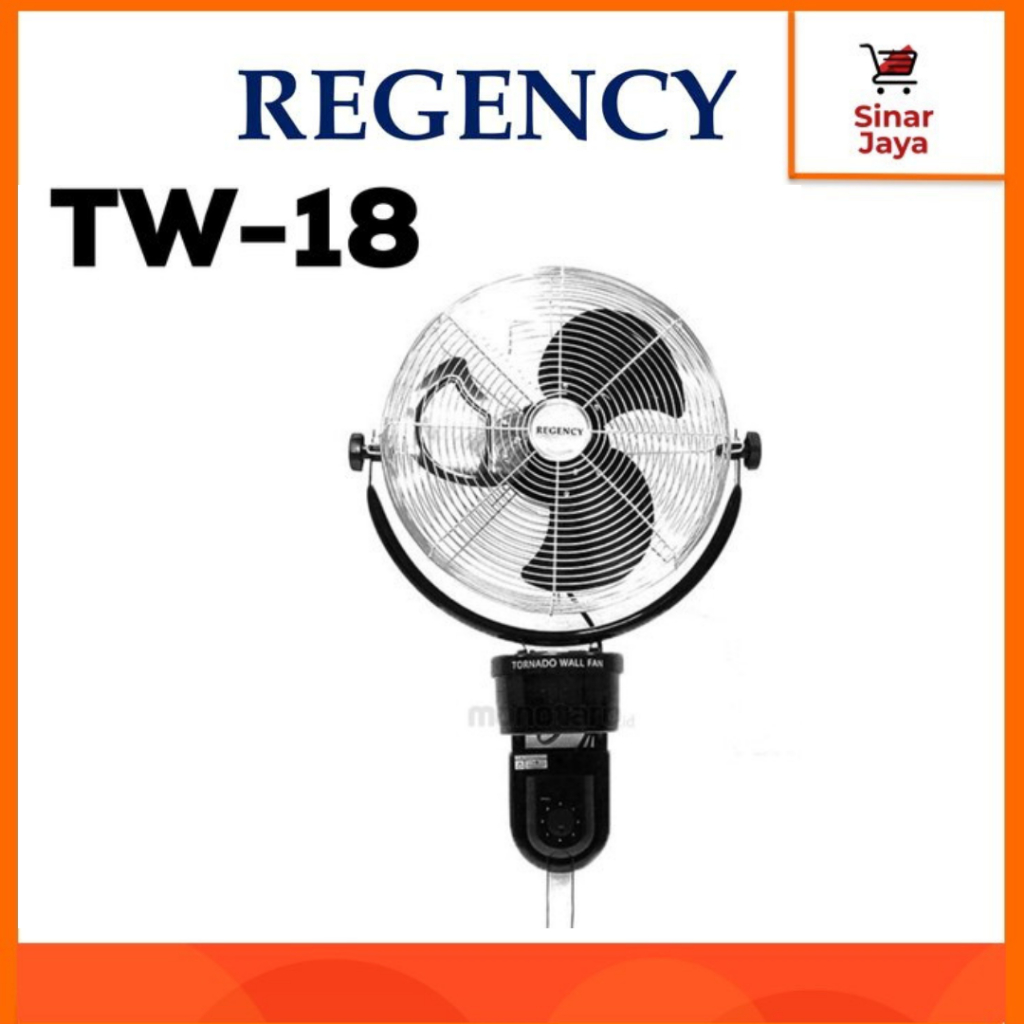REGENCY TW-18 Wall Fan / Kipas Angin Dinding Besi 18 Inci (Tornado)