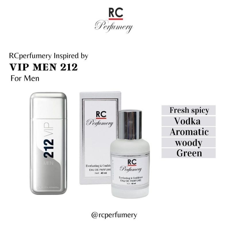 Parfume VIP MEN 212 EuDe Parfume(RC PERFUMERY)