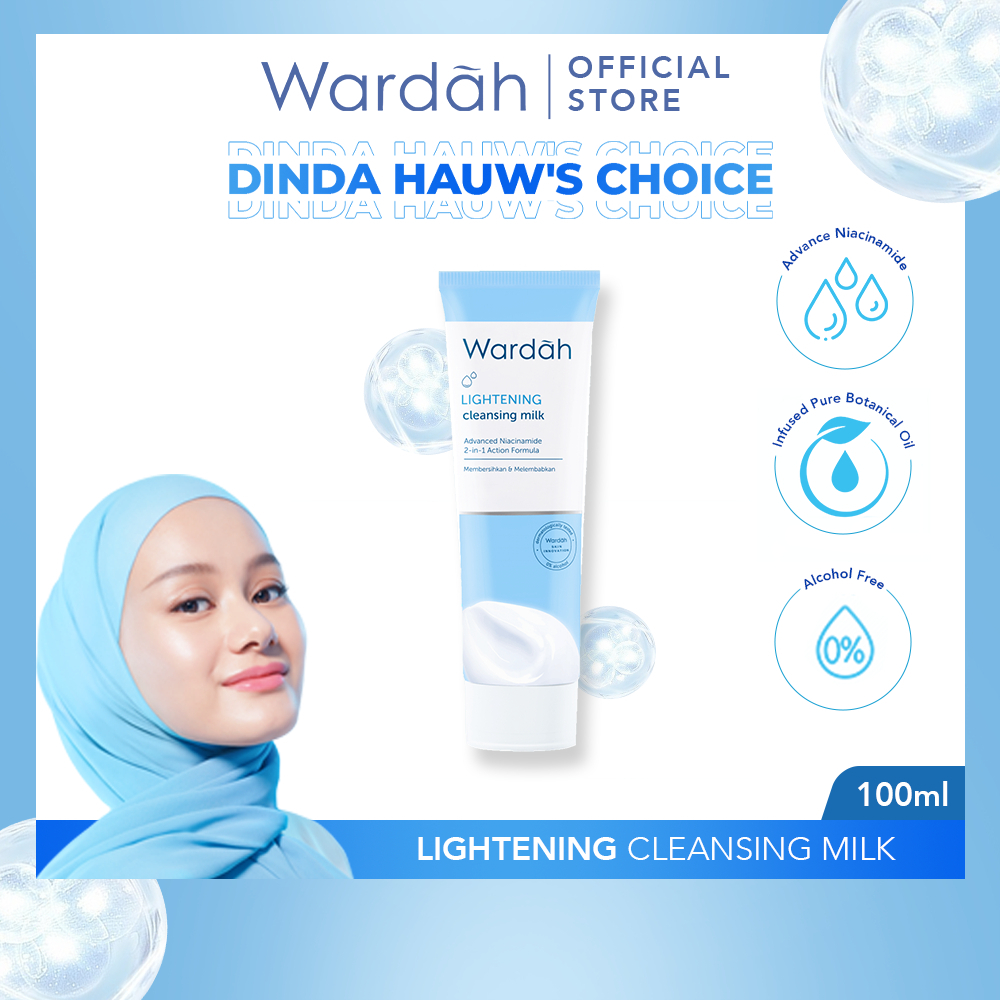 Wardah Lightening Cleansing Milk 100 ml - Wardah Pembersih Wajah