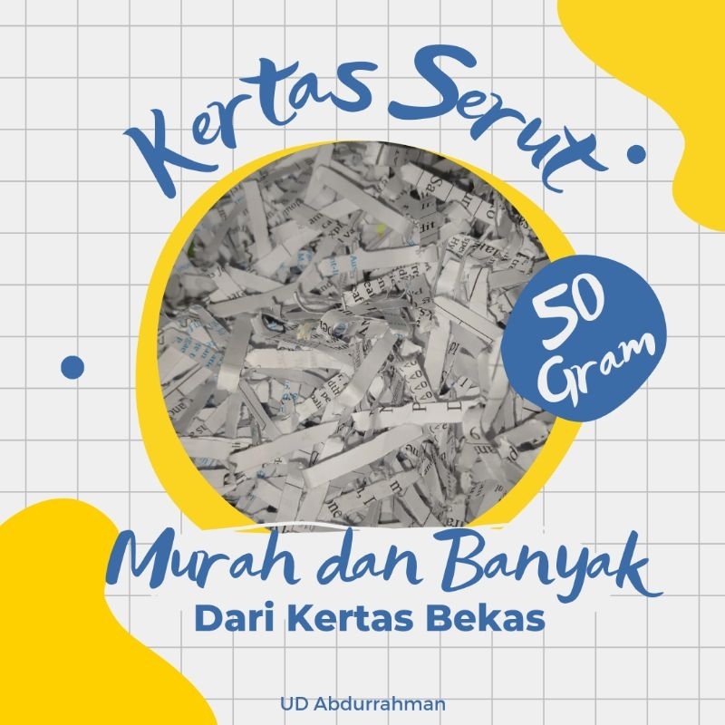 Shredded paper Kertas Serut Kertas Cacah Kertas Bungkus Packing Kertas Suwir Kertas Potong Kertas Ke