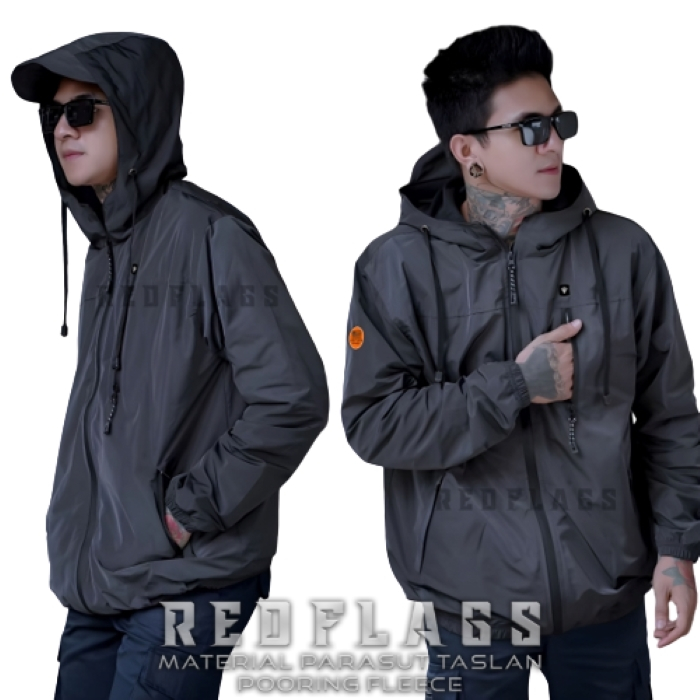 BIG SIZE XXL - JAKET CASUAL - JAKET PARASUT PRIA - JAKET PRIA - JAKET CASUAL PRIA - JAKET WP REDFLAG