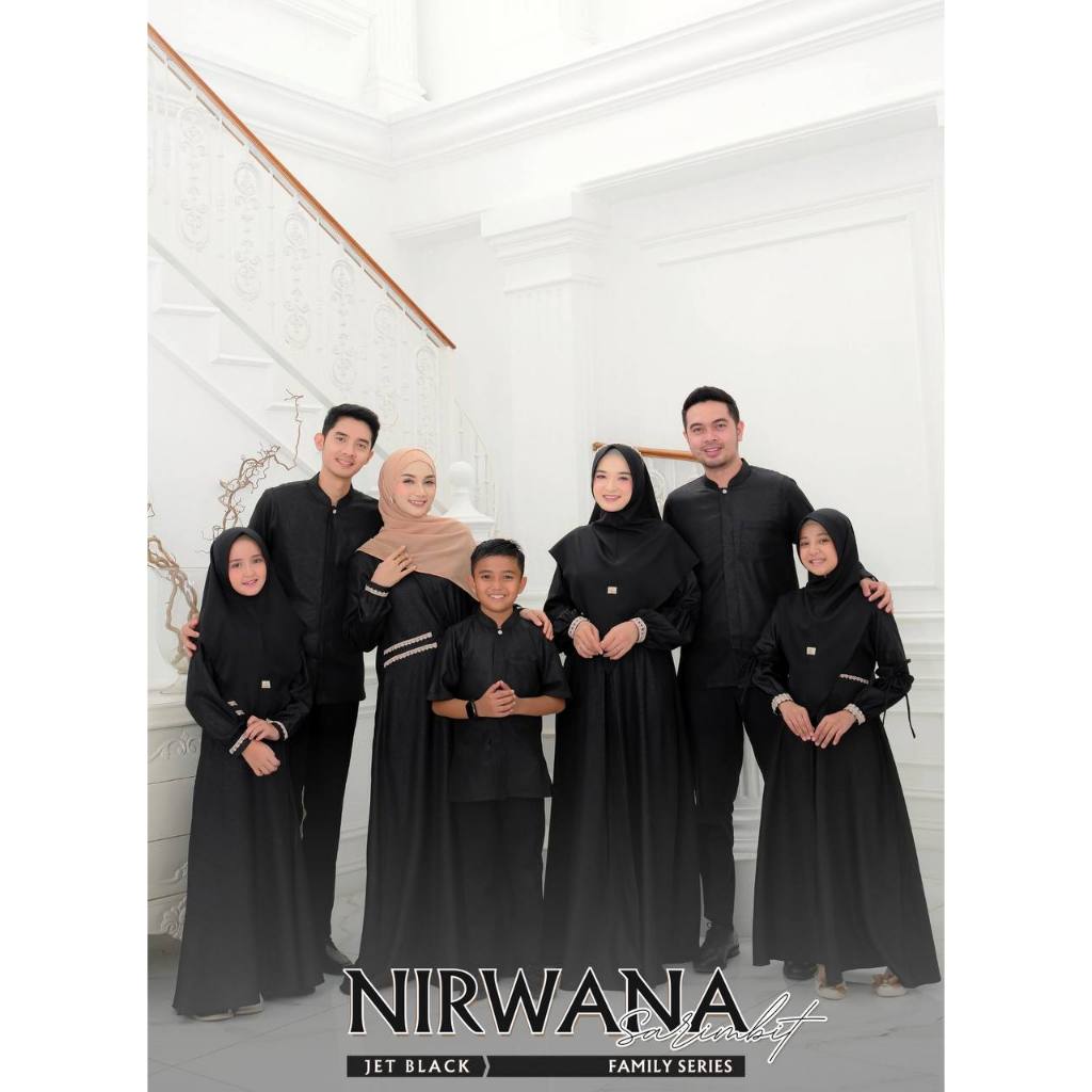 ANB FASHION NIRWANA JET BLACK SARIMBIT 2024// SARIMBIT KELUARGA TERBARU// READY STOK & SIAP KIRIM!!!