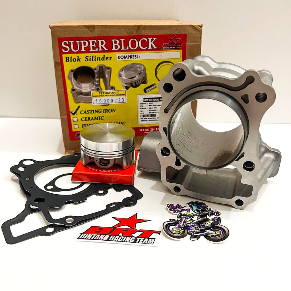 BLOK BRT CAST SONIC CB 150 CBR 150R LED SUPRA GTR BOREUP 62 MM