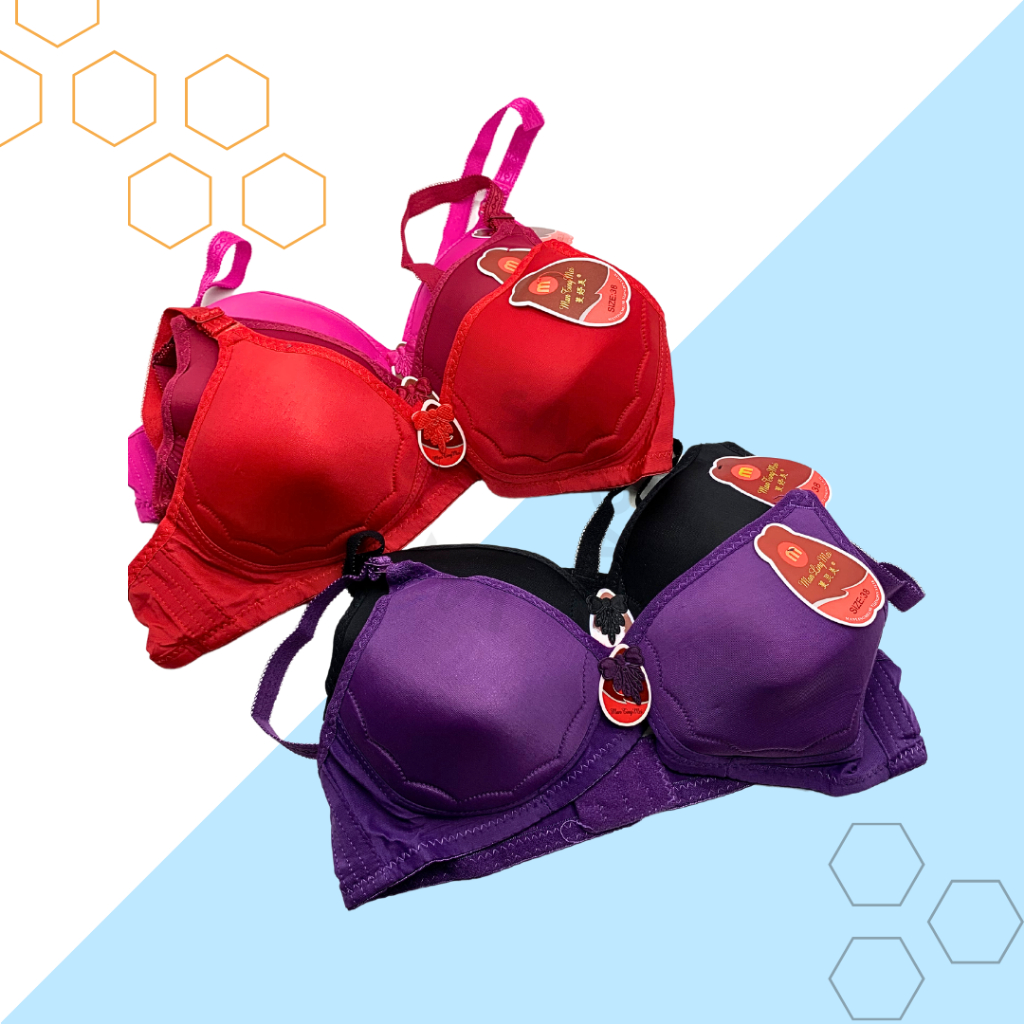LAROSE BH Wanita Import Tanpa Kawat BRA BH WANITA JUMBO / UKURAN 38 40 42 44 / MAN TING YA MEI / BH 