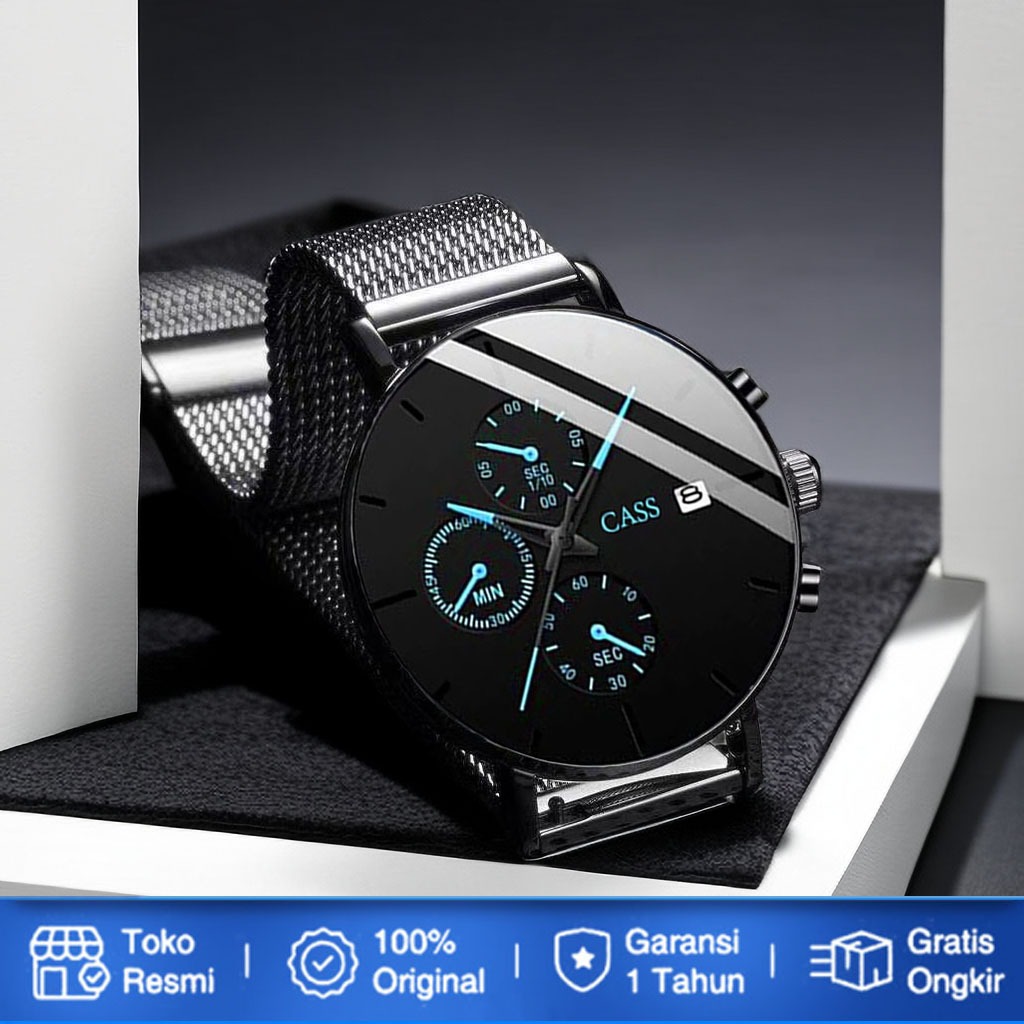 Jam Tangan Pria Jam Tangan Asli Pria Kalender Bercahaya Otomatis Penuh Tahan Air Jam Tangan Swiss Ku