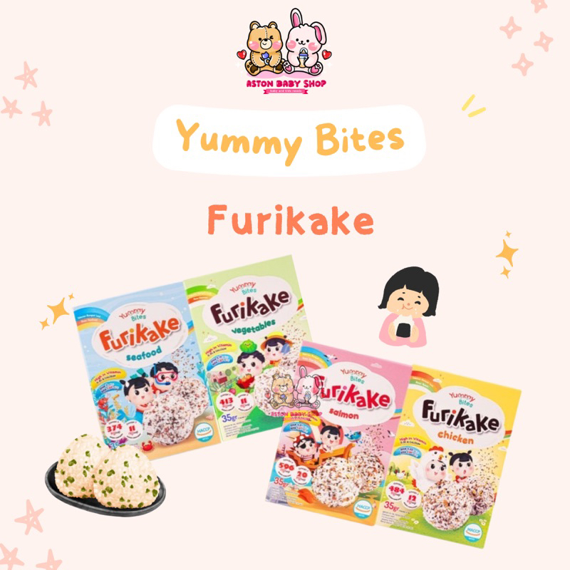 Yummy Bites Furikake Abon Rumput Laut - Taburan Nasi/Bubur/Mie - Taburan Rumput Laut / Sprinkling Se