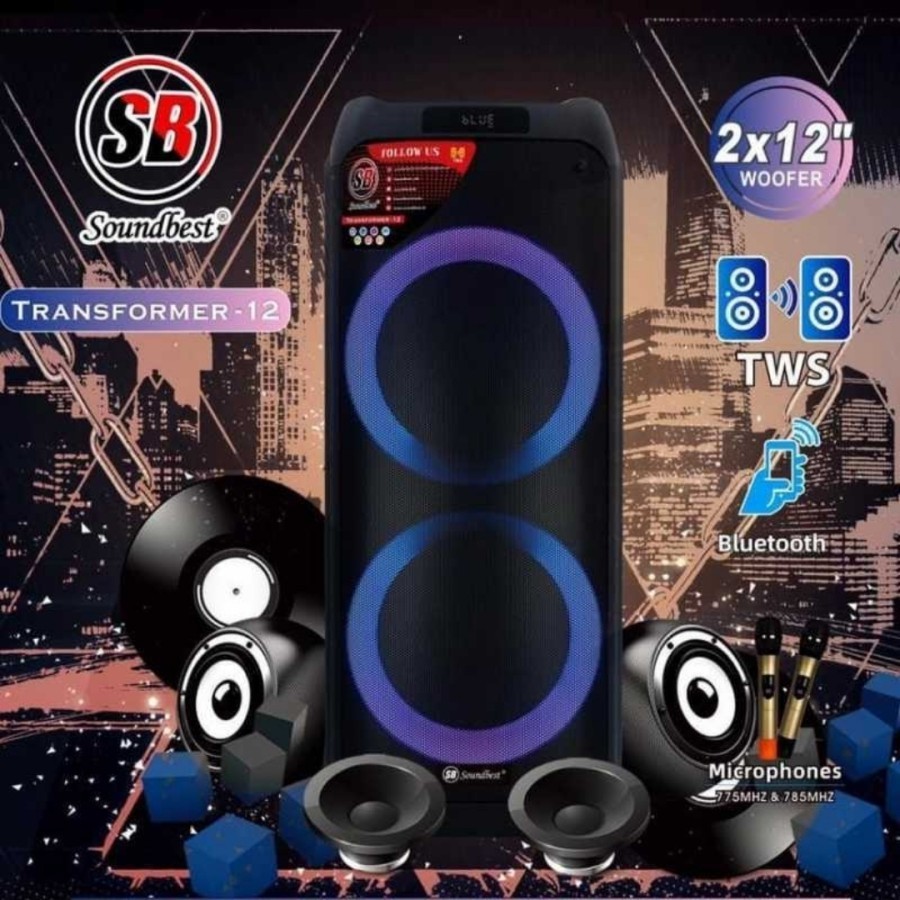 Speaker Aktif Soundbest 12 inch Soundbest Transformer 12 Bluetooth Ori
