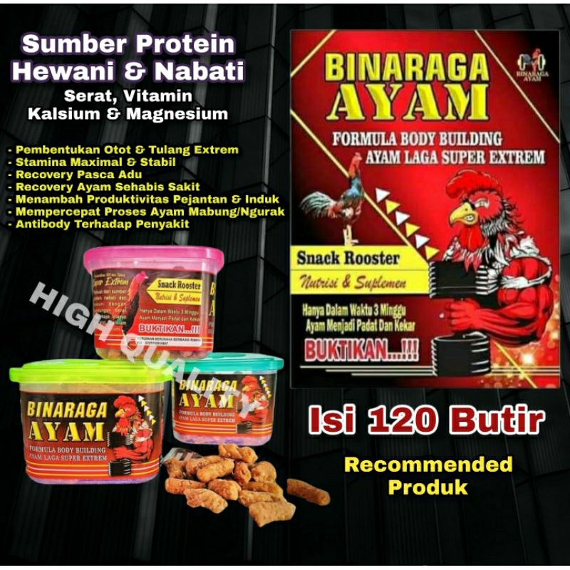Binaraga Ayam Extra Fooding ayam laga