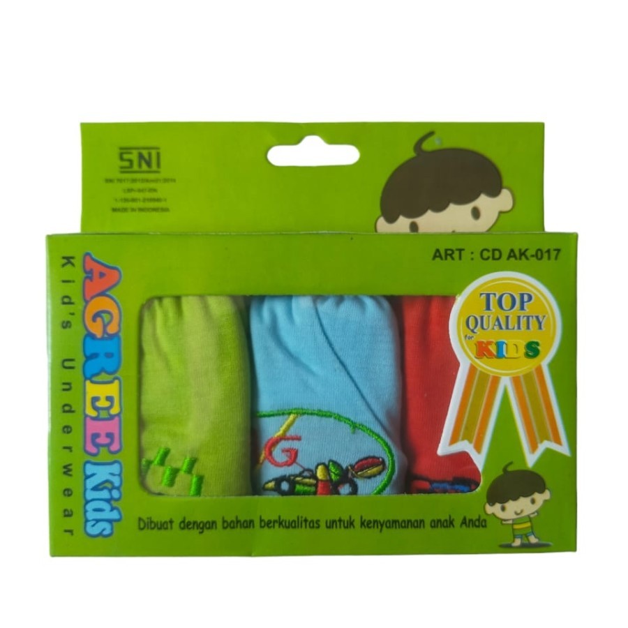 isi 3 pcs - Celana Dalam Anak Agree Kids CD AK 017