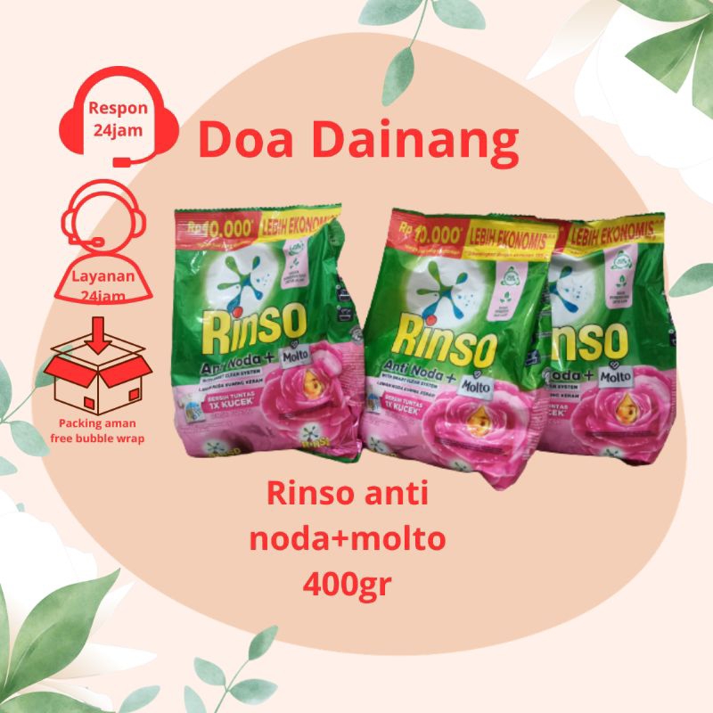 Rinso anti noda, Rinso anti noda+molto, deterjen, Rinso deterjen 400gr