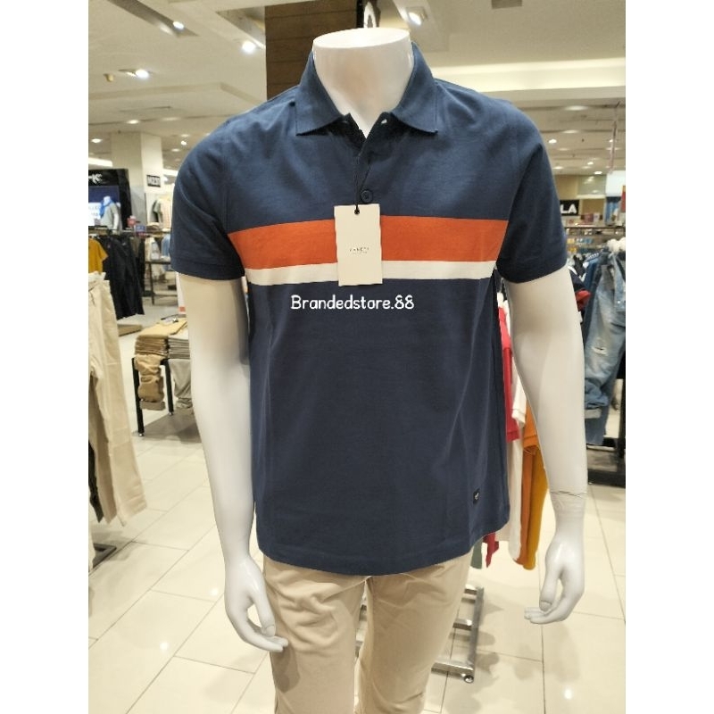 Baju Pria Polo Shirt Garis Arnett Original Size M-XL