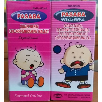 Pasaba Expectorant - Obat Batuk Berdahak Alergi Pengencer Dahak Anak