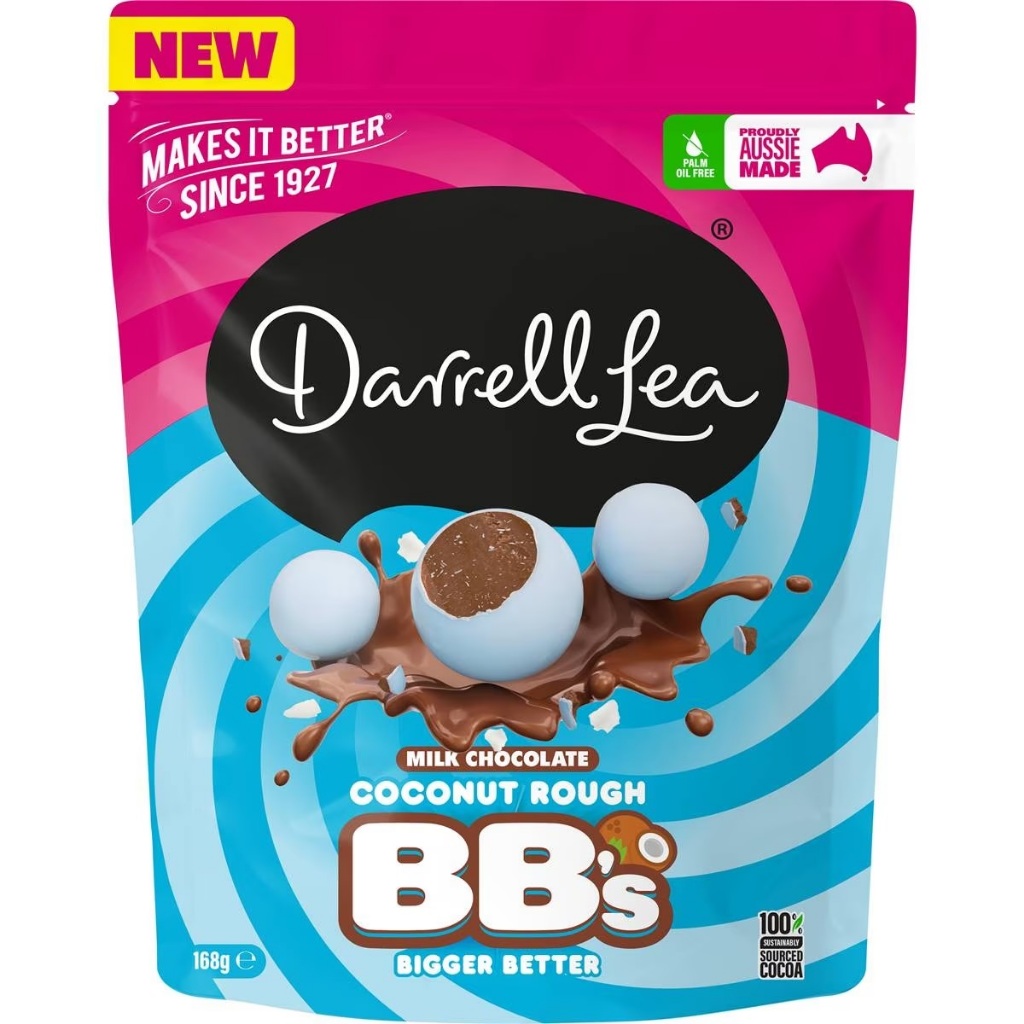 

Darrell Lea Milk Chocolate Coconut Rough BB's Bigger Better Australia