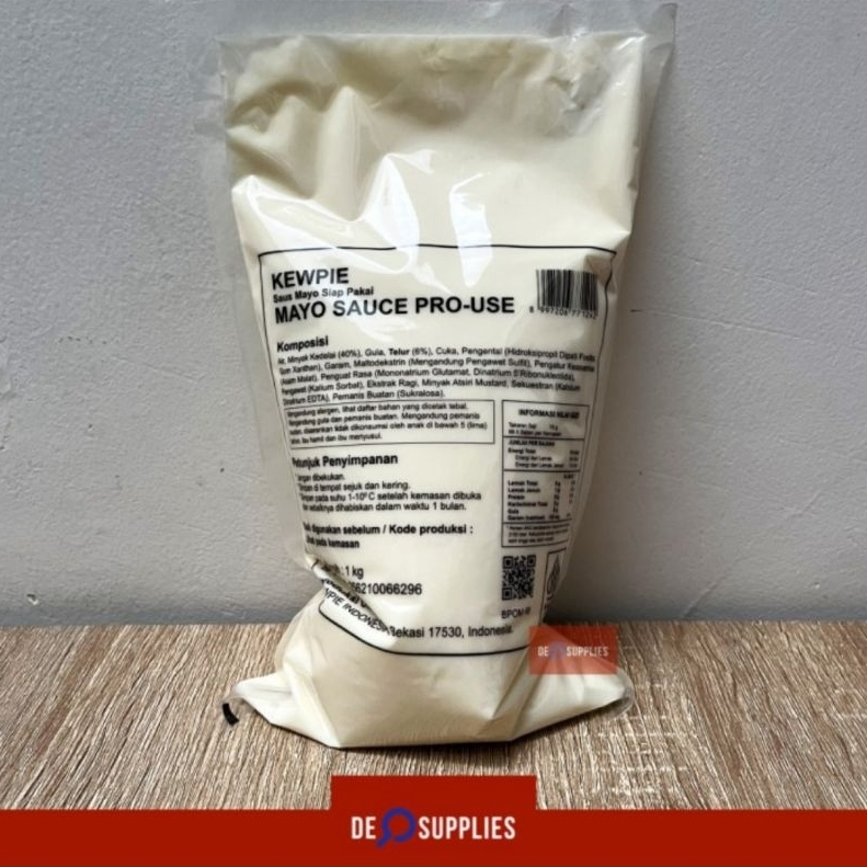

Kewpie Mayo Pro Use 1kg - Saus Mayonaise Siap Pakai Roti Burger Sauce