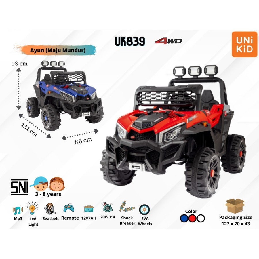 Mobil Aki Unikid UK839 UK-839 Jeep Buggy