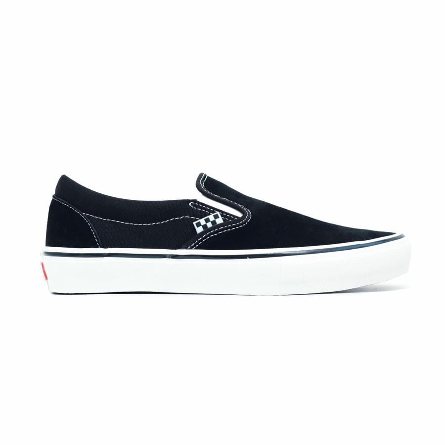 VANS SKATE PRO SLIP-ON BLACK/WHITE