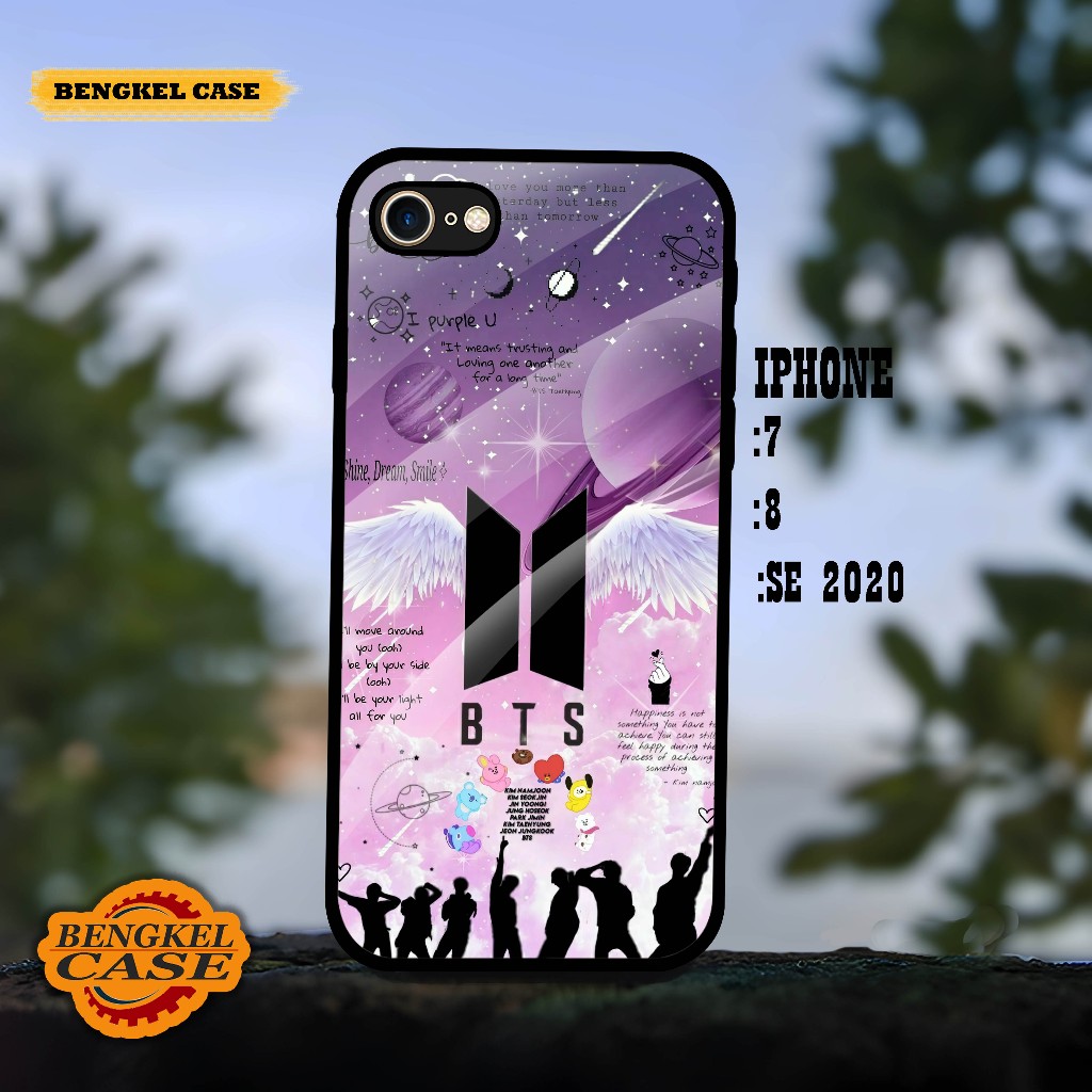 [BS32] Case Kilau Iphone 7 | 8 | SE 2020 | Casing Hp Glossy I Softcase Hardcase Keren | Pelindung Hp