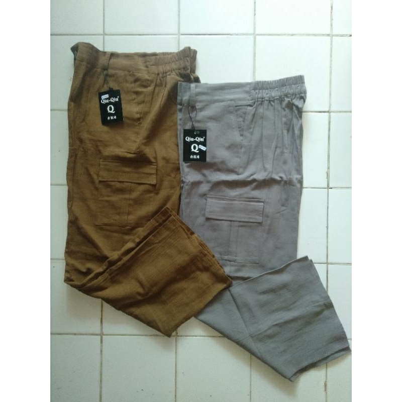 celana cargo cewek Qiu-Qiu