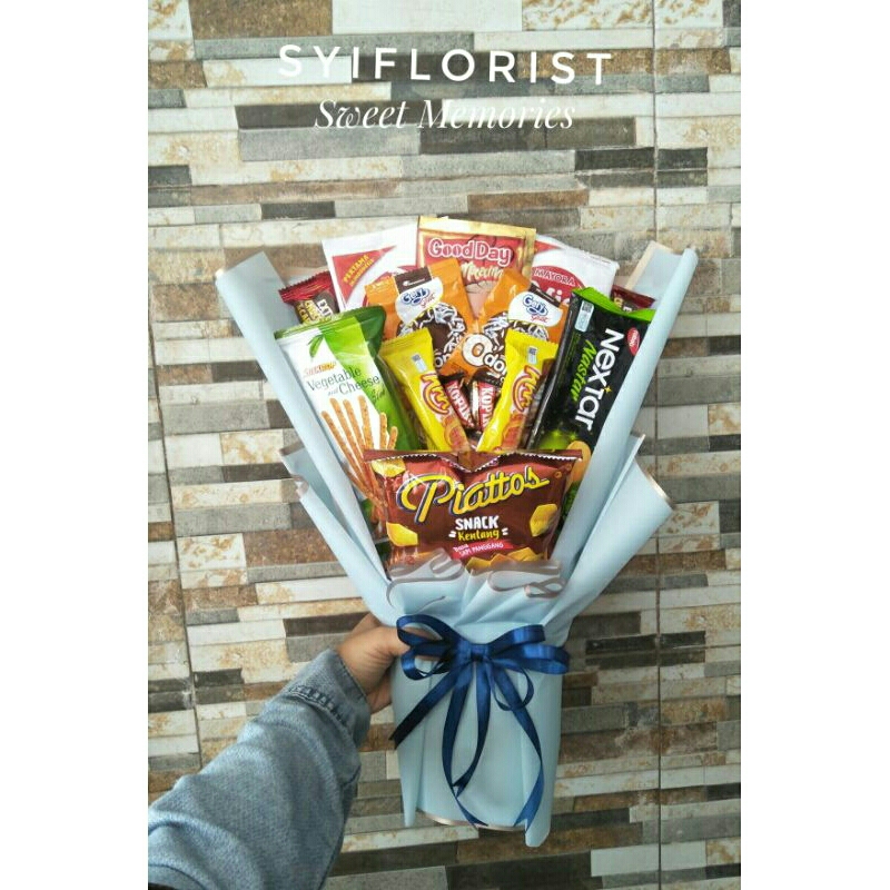 

BUKET SNACK WRAPPING CELLOPHANE 1 UNTUK HADIAH WISUDA, ULTAH, VALENTINE, ANNIVERSARY DLL