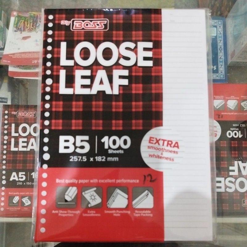 

loose leaf big boss B5