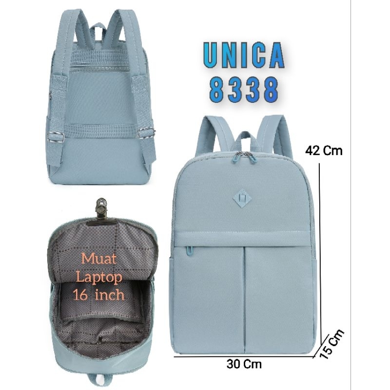 UNICA  8338  Ransel wanita (Muat Laptop 16 inch) Tas wanita