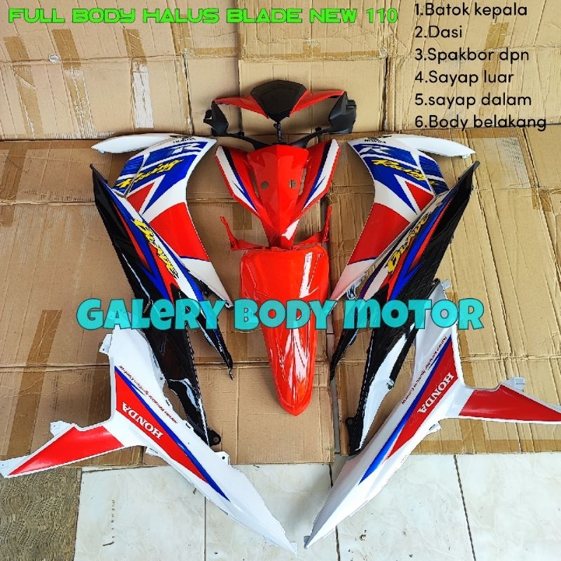 full body halus blade new 110 merah putih
