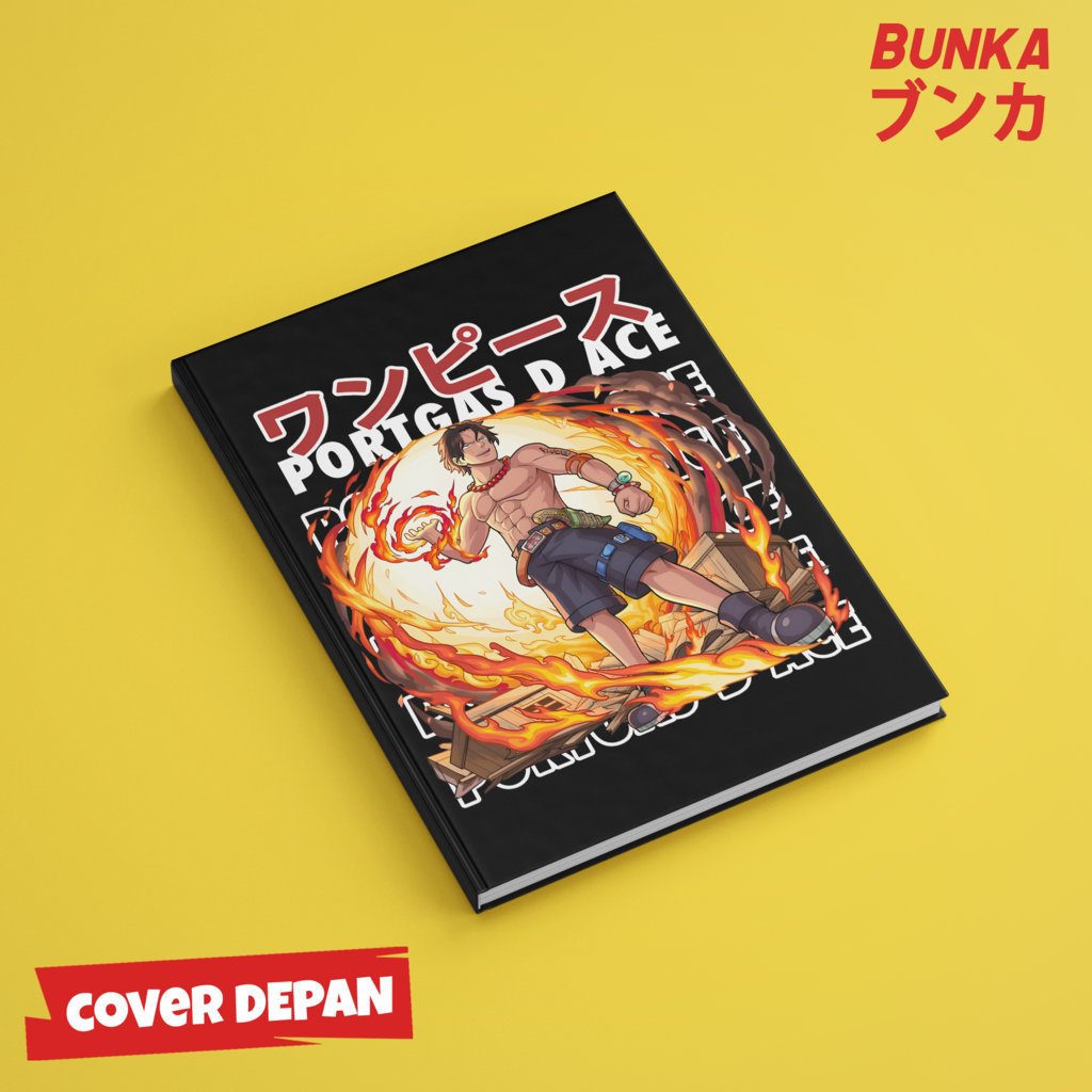 

Note Book Aesthetic Anime One Piece Portgas D Ace Design Hardcover A5 Buku Tulis Catatan Notes Agenda Planner Jurnal vintage buku catatan story book kado anniversary valentine cowok cewek murah