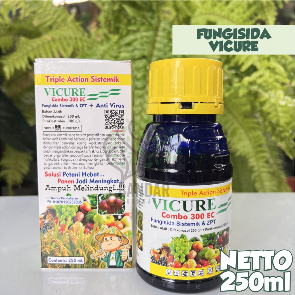 Fungisida Vicure Combo 300EC 250ml Pupuk Penghilang Bercak Tanaman