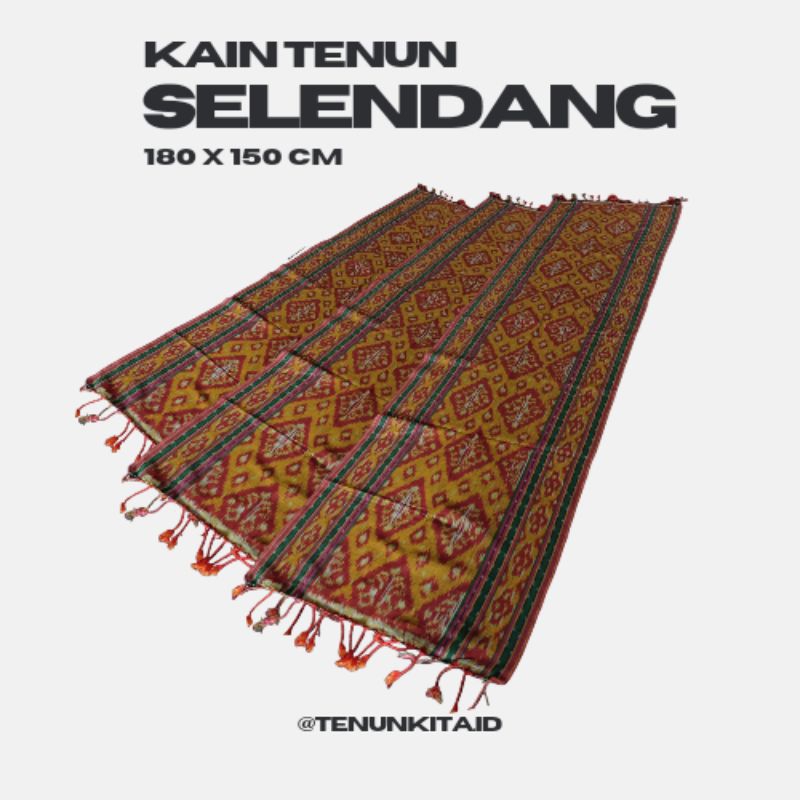 KAIN TENUN SELENDANG TENUN TAPLAK MEJA TENUN ETNIK ORIGINAL