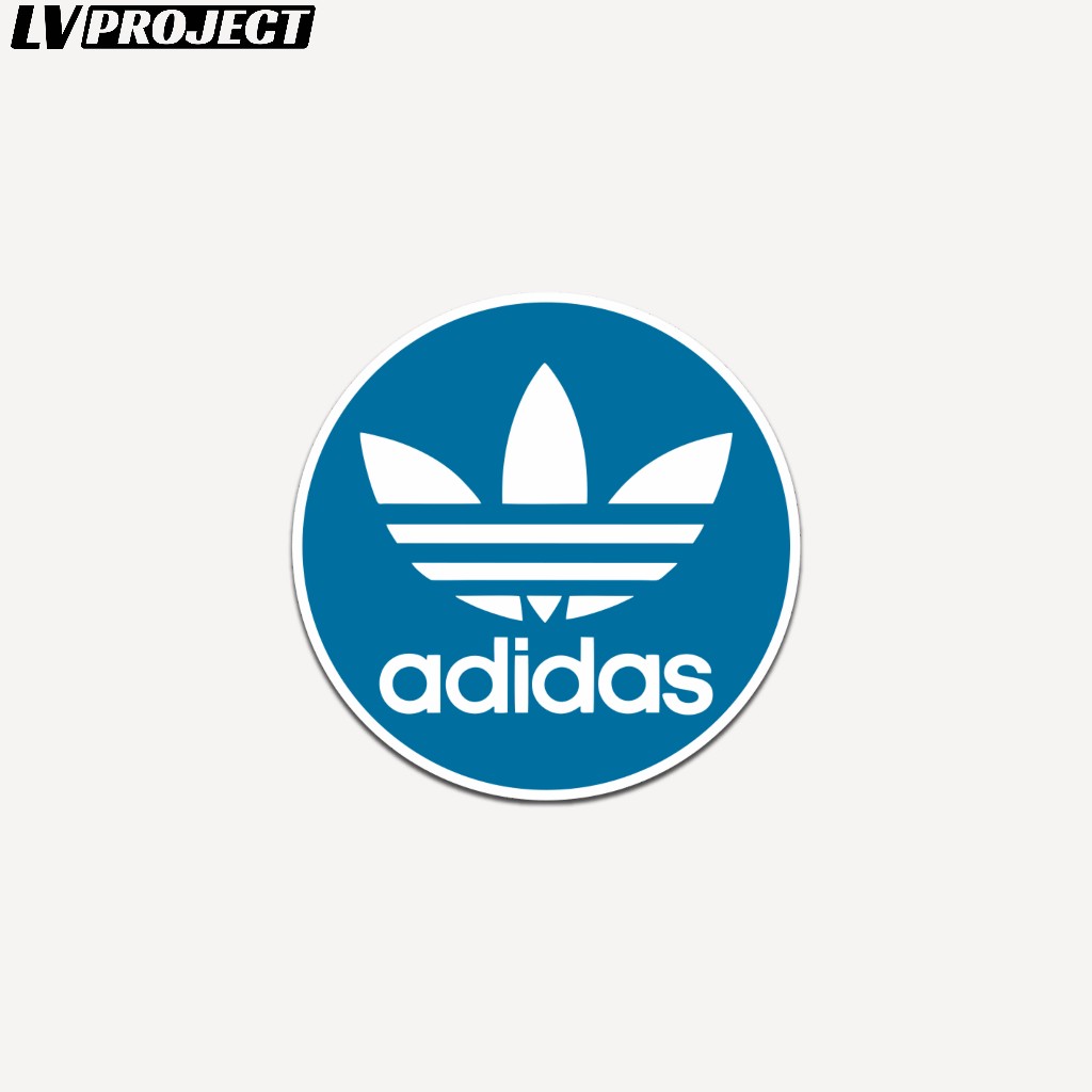 

Sticker Logo Brand Bulat Casual Stiker Adidas Vinyl Laminasi Glossy Laptop Hp Tumblr Koper