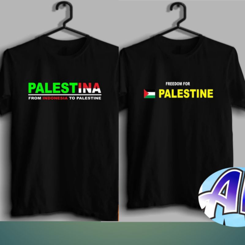 kaos tshir baju palestina for Indonesia/ fredom for palestina gambar depan aja