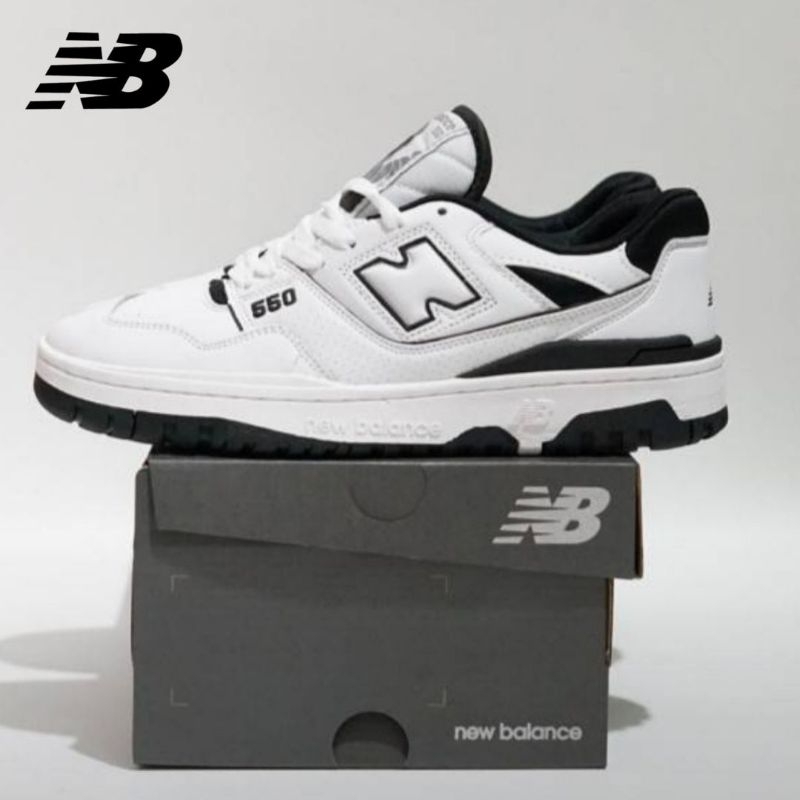 Sepatu NB New Balance 550 white black ORIGINAL