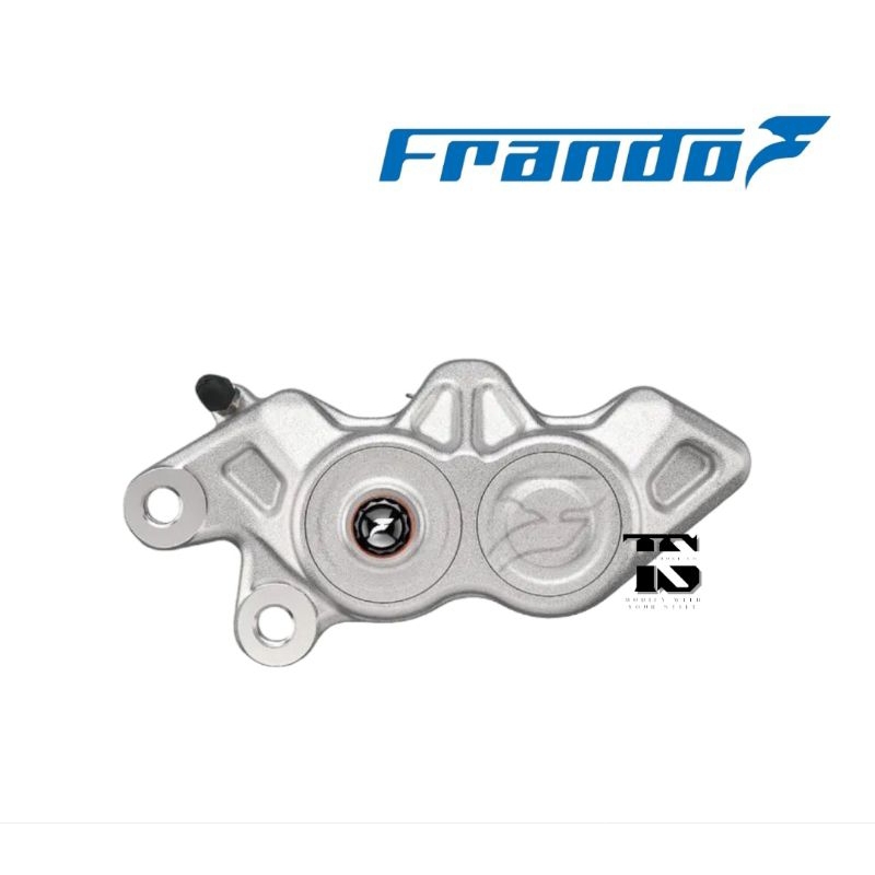 Kaliper 4 Piston Monobloc Frando FCC 640GT Silver Posisi Kanan Frando FCC-640GT 4 Piston Frando
