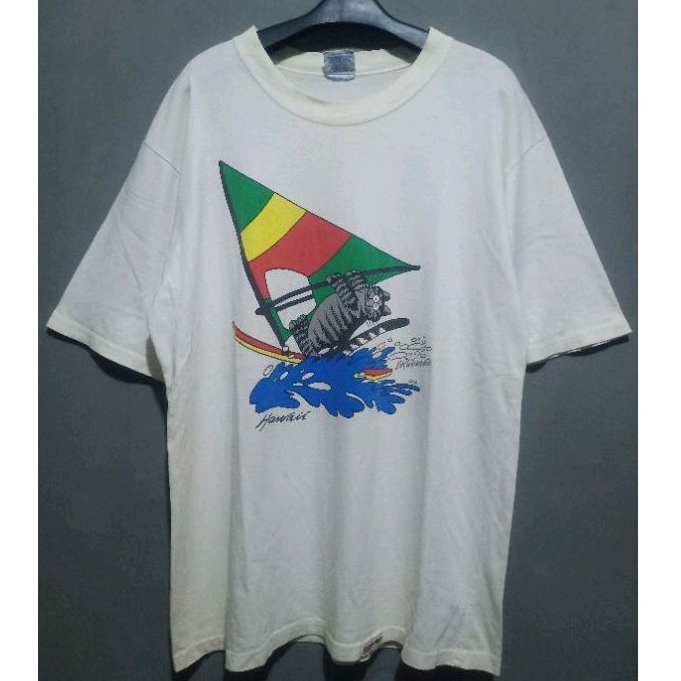 ❌SOLDOUT❌ KAOS VINTAGE 90'S CRAZY SHIRT HAWAI (KUCING GEMUK)