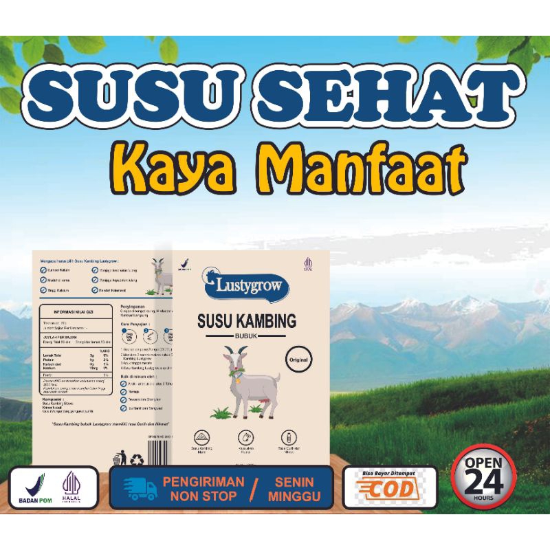 

Susu Kambing Etawa Lustygrow (200g)