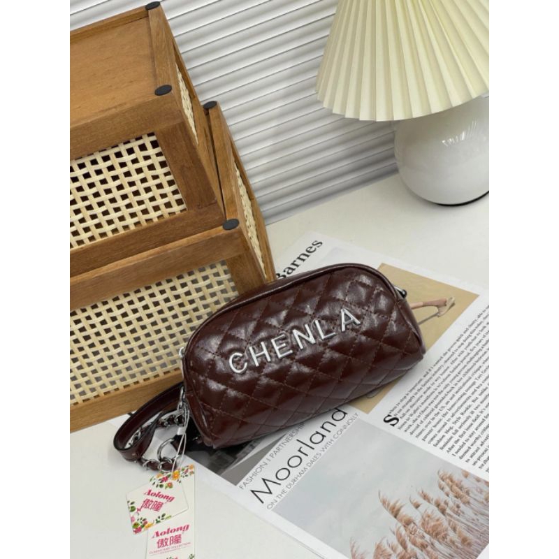 Aolong LELYANA Tas Selempang Wanita Tas Import Original Bahan Kulit PU Leather Model