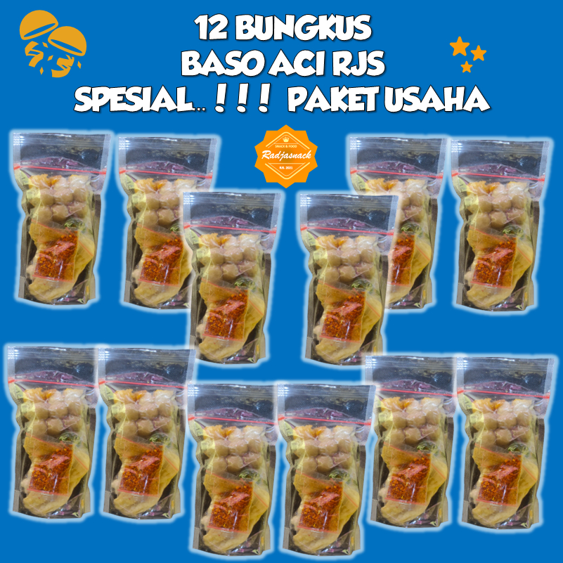 

12 BUNGKUS BASO ACI INSTAN BAKSO ACI RADJASNACK HARGA TERMURAH