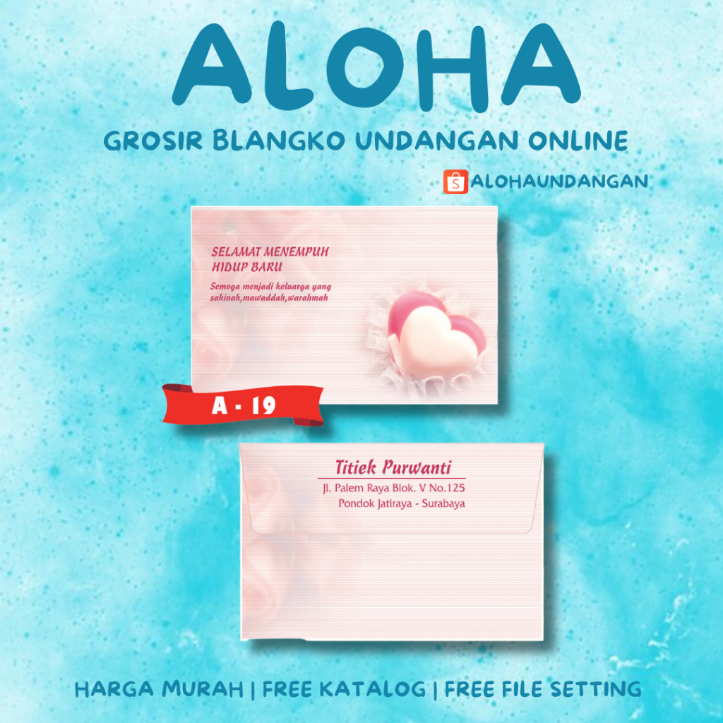

AMPLOP KONDANGAN NIKAH FALAH A 19 50 PCS UKURAN KECIL | Aloha Undangan